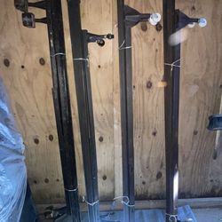 Twin/full metal bed frame and 1 queen metal bed frame