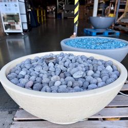 30-inch GFRC Concrete High-end Heavy by Firegear SAN3 Sanctuary NG Gas Fire Bowl