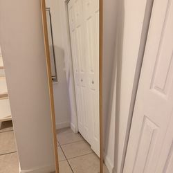 Full Length Mirror – 5 ft Tall – Minimal Wood Frame