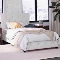 Bed, Twin, White