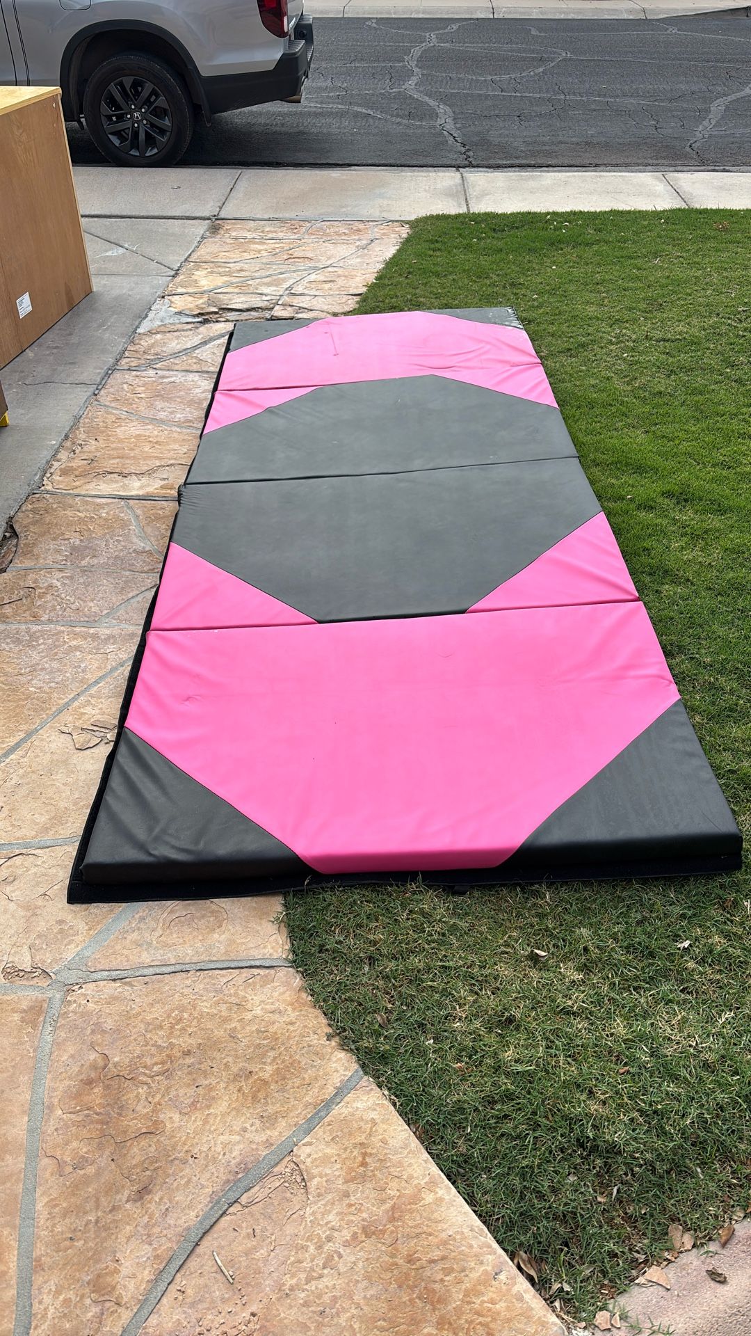 Pink And Black Tumbling Mat