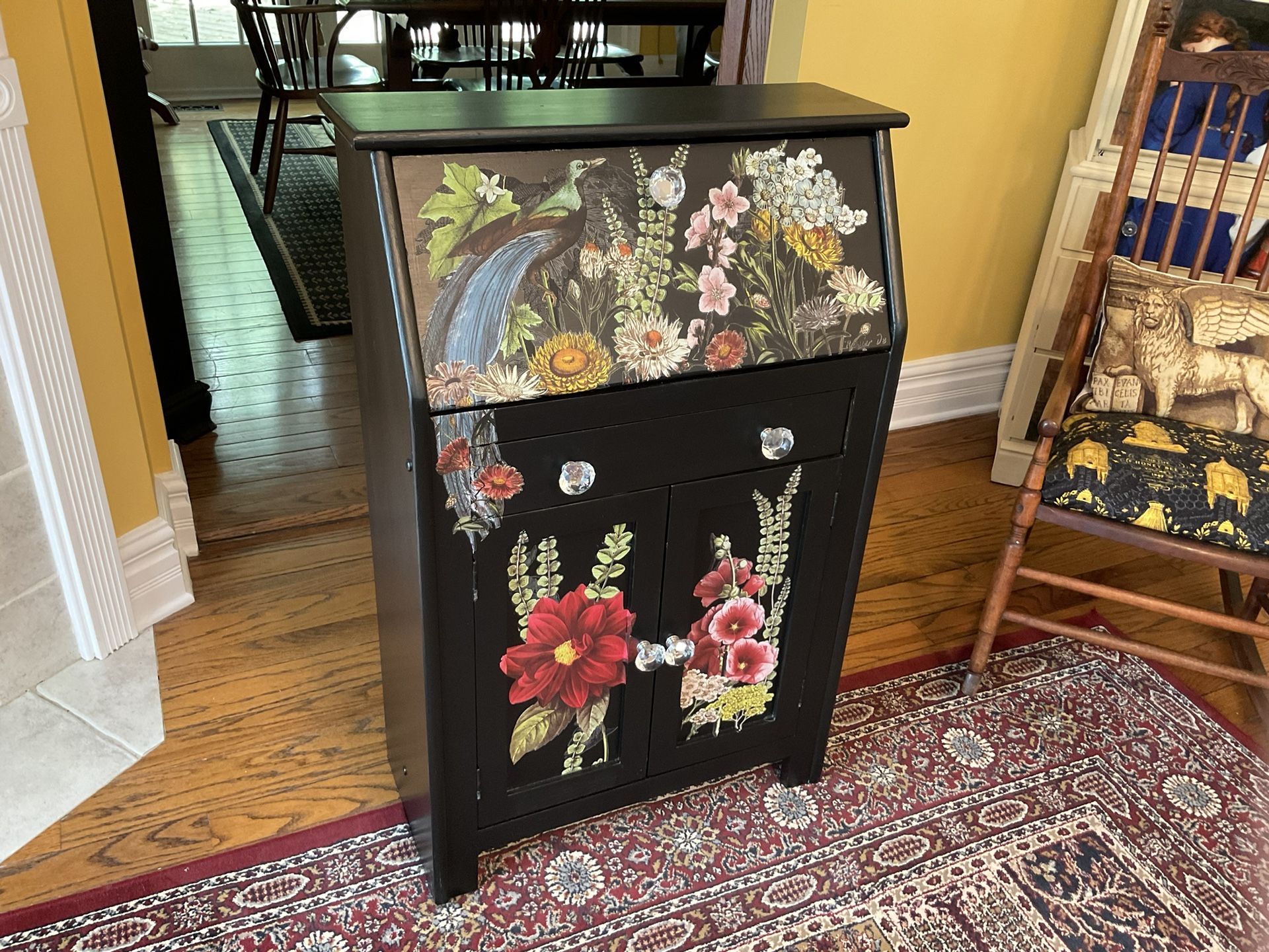Small Secretary Desk/Cabinet