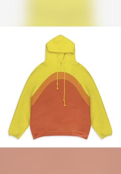 ERL ORANGE/YELLOW RAINBOW HOODIE SIZE M