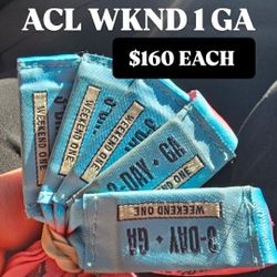 ACL WKND 1 SUNDAY GA $160 EACH