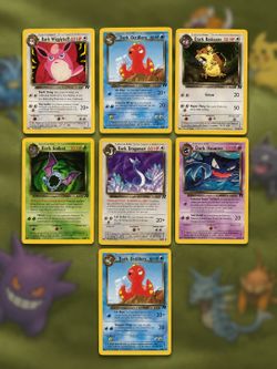 Pokémon base set Dark Pokémon cards