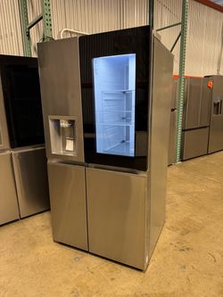 LG 27 Cu Ft Side-by-Side Refrigerator — InstaView, Craft Ice — 2 Available
