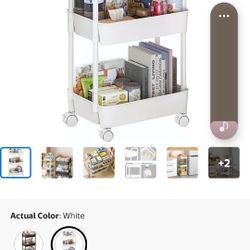 Rolling 3 Tier Shelf
