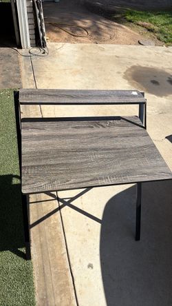 Two-Tier Desk with Monitor Shelf