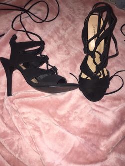 Cute black high heels