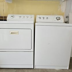 Kenmore 800 Series Washer, Whirlpool Dryer