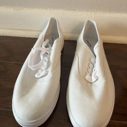 White Canvas Shoes