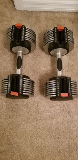 Weider tech online adjustable dumbbells