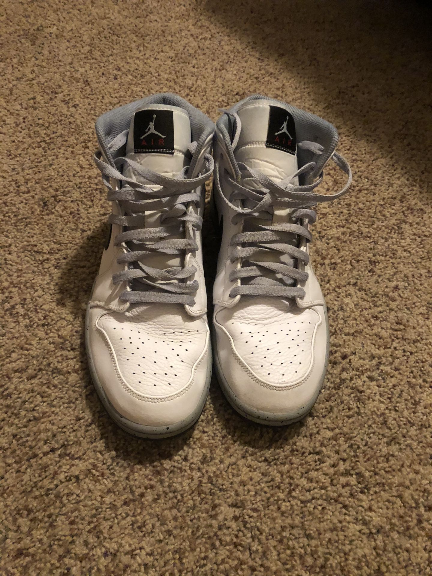 Air Jordan 1 white cement