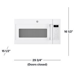 🔥 NEW GE - 1.9 Cu. Ft. Over-the-Range Microwave with Sensor Cooking - White JVM7195DKWW