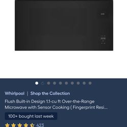 Whirlpool Over the range Microwave Flush Mount 