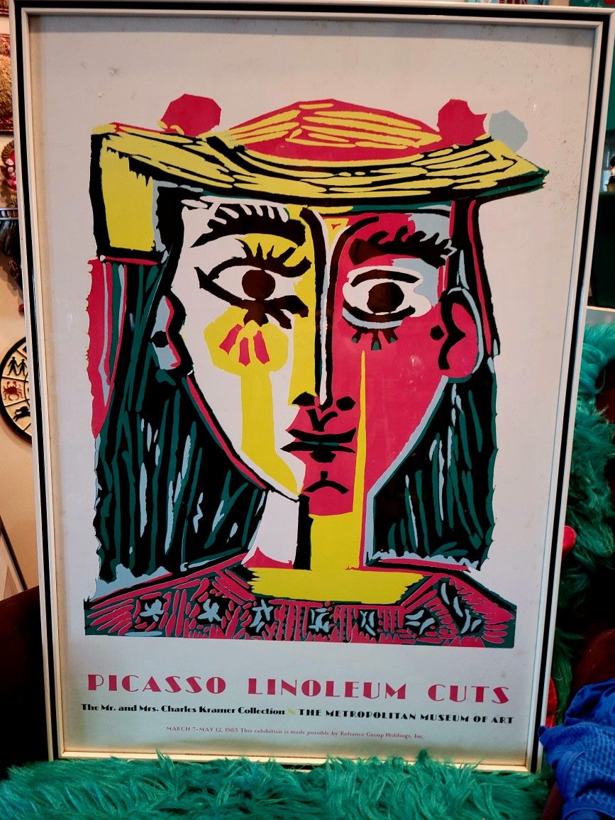 Exhibition Poster For "Picasso Linoleum Cuts at the Metropolitan Museum of Art 23"×33:
