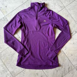 NWOT adidas purple climalite pullover - S