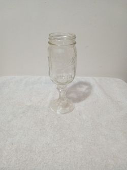Unique decorative piece Ball MASON JELLY JAR WINE GLASS 