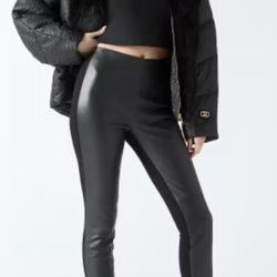 GUESS Marciano Coy Luxury Leather High Waist Pants
