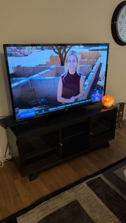 55 inch Sanyo And TV Cabinet