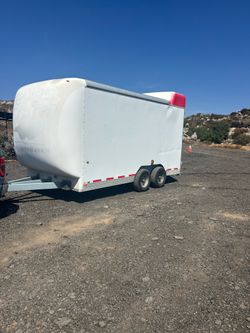 ENCLOSED TRAILERS, 16’ x 8’ TITLE IN HAND