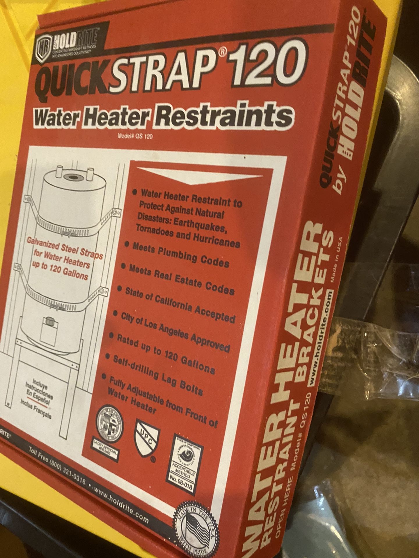 Quick Strap Water Heater Restraints