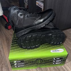 Black Work Boots / Combat Boots / Tactical Shoes 