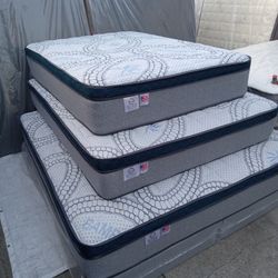 Queen Size Mattress Pillow Top 12" Thick 