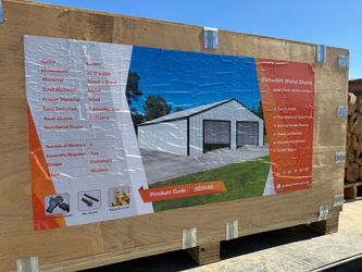 Brand new metal warehouse shed 25’x40’