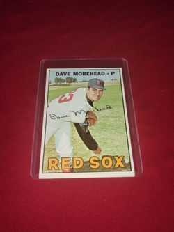 Vintage Old 1967 Dave Morehead Baseball Card - Topps #297 - Boston Red Sox