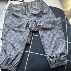 Gray Fendi Joggers 