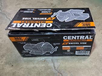 Central Machinery 4 inch swivel vise, NIB