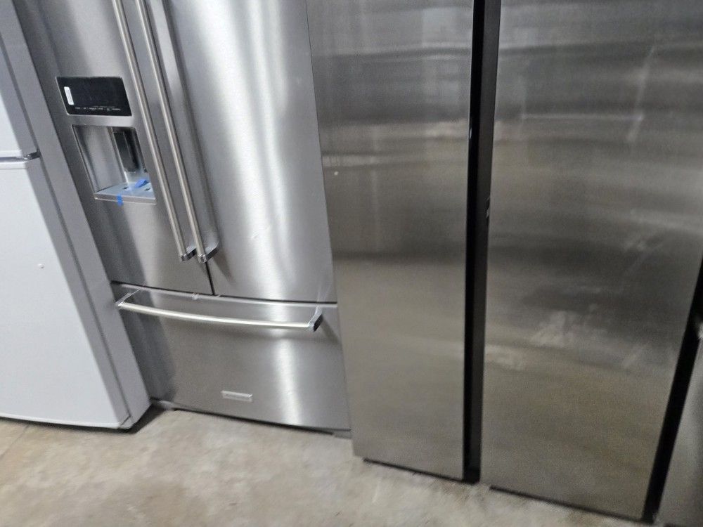 Kitchen Aid Stainless Steel Fridge Bottom Freezer New
