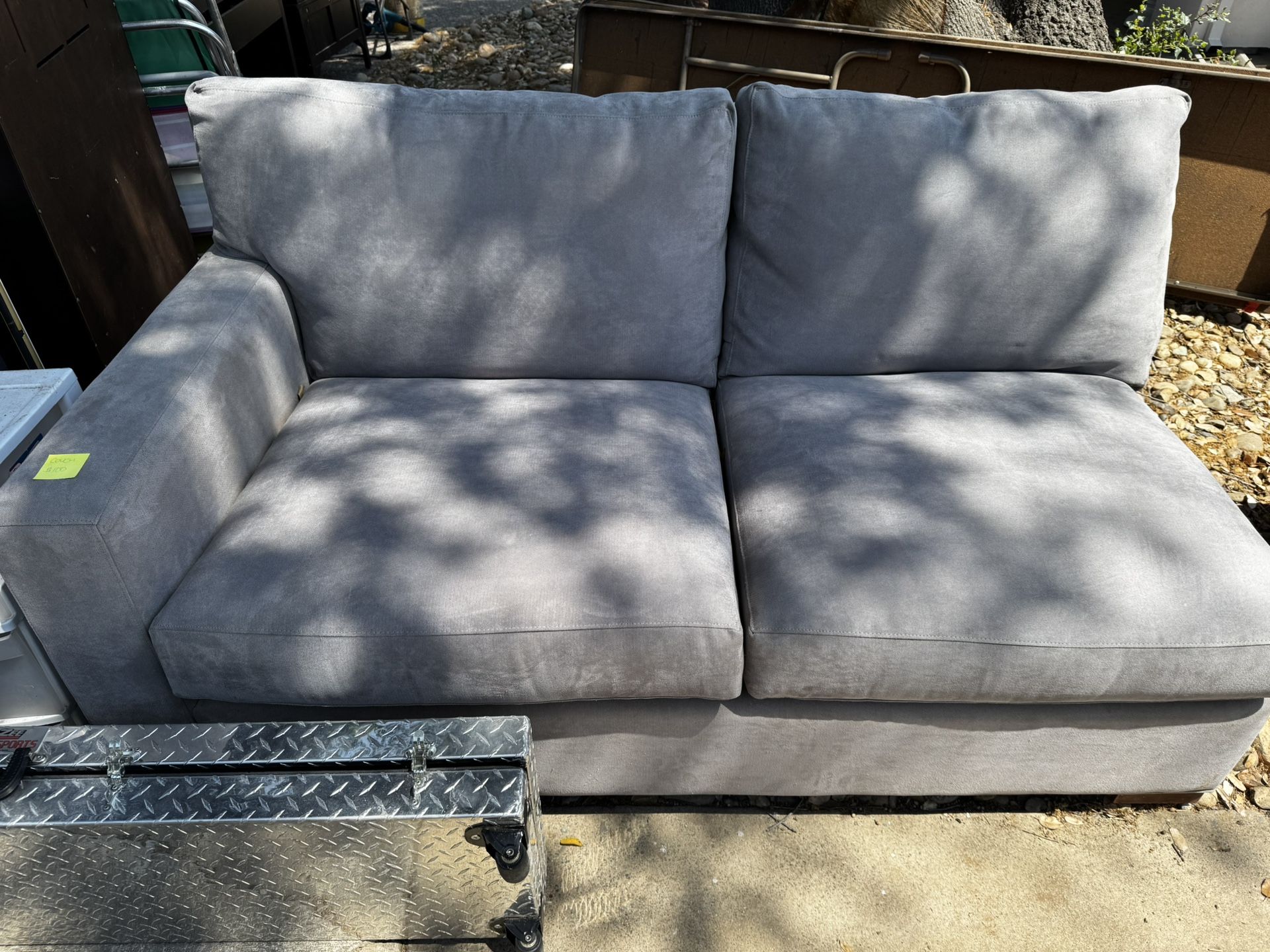 Crate and Barrel Grey Couch