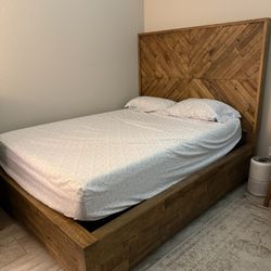 Bed Frame W/ Queen Bed | Ashley Furniture, Bear Mattress