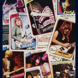 Mock Rock and Roll Vintage Baseball Trading Cards - Beatles Led Zep Floyd ACDC Ramones Kiss Grateful Dead 1950s-1990s