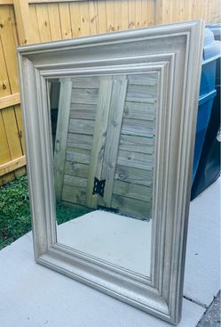 Large Silver Mirror