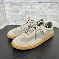 Olukai Punini Sneaker Men size 12 M Clay/ Lemon Grass Leather 