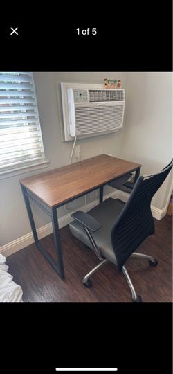Desk and chair