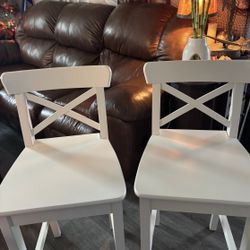 2 Like New IKEA Barstools With Cushions (Paid 170+tax!)