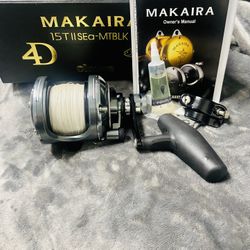 Okuma Makaira MK-15TIISEa-Silver Fishing Reel $580