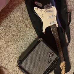 Electric Guitar And Amplifier