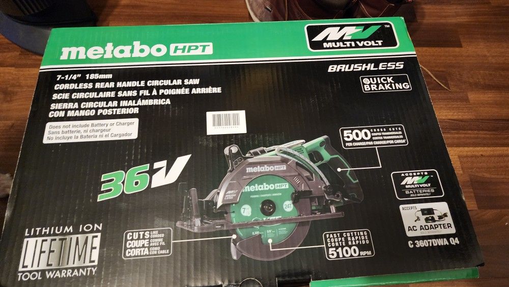 Metabo Hpt Multivolt Rear Handle 7 1/4 Saw