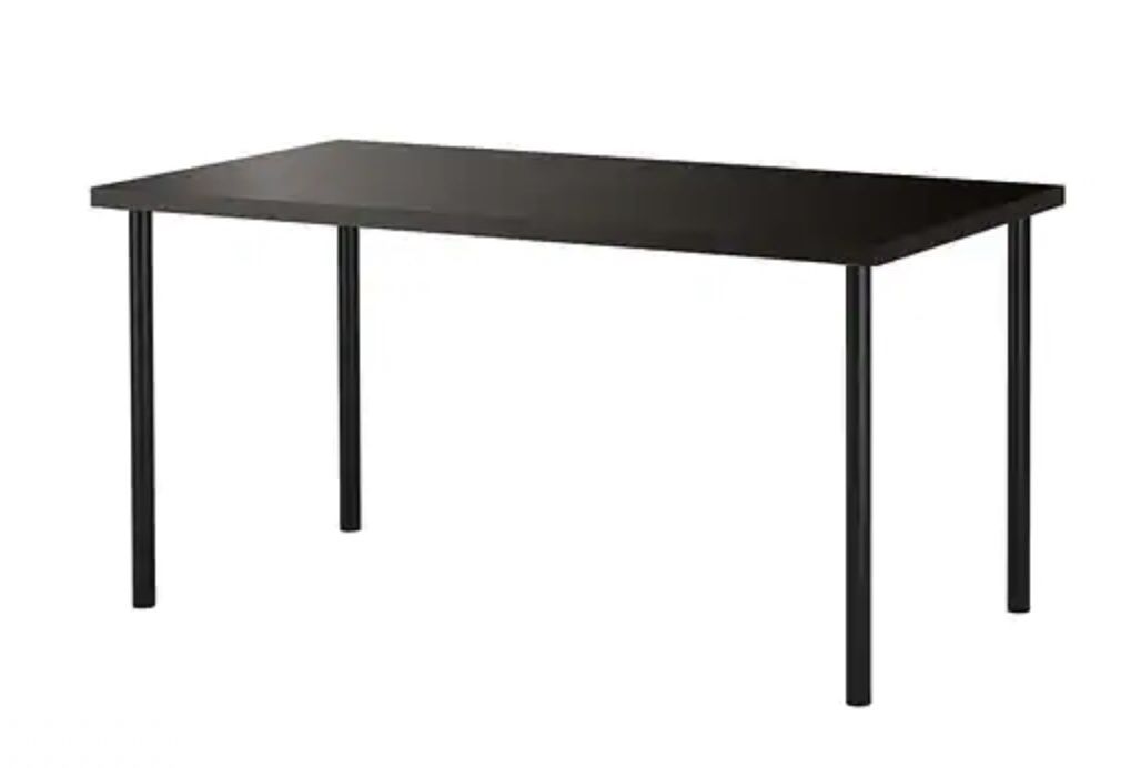 (FREE) IKEA table, size = 59x29 1/2 " ,black