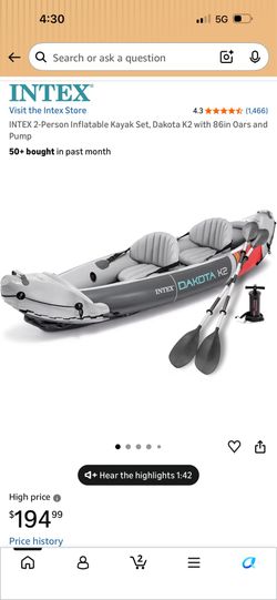 Dakota K2 Inflatable Kayak