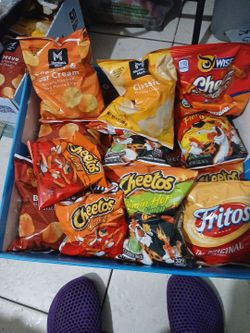 Bundle  box of chips 45 different  flavors  chips
