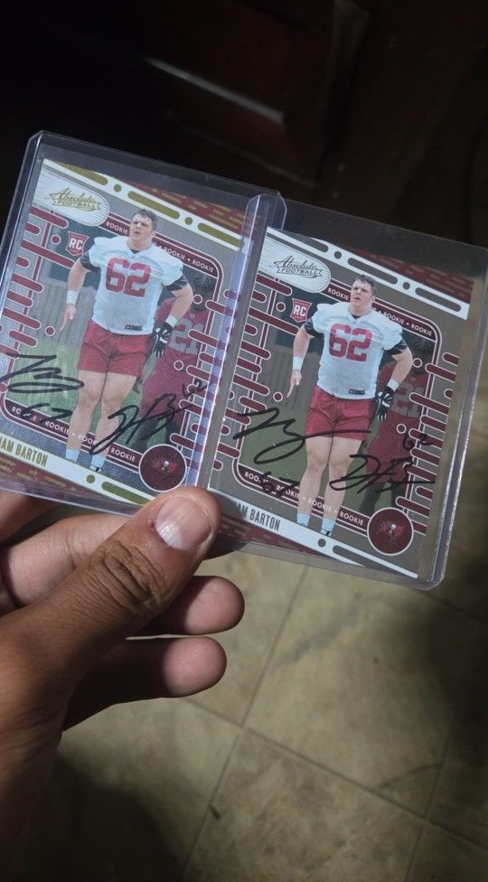 Buccaneers Autograph Cards And Index 