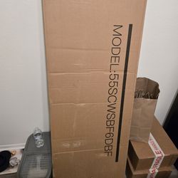 Full size bed frame wth back L.E.D. & charging station