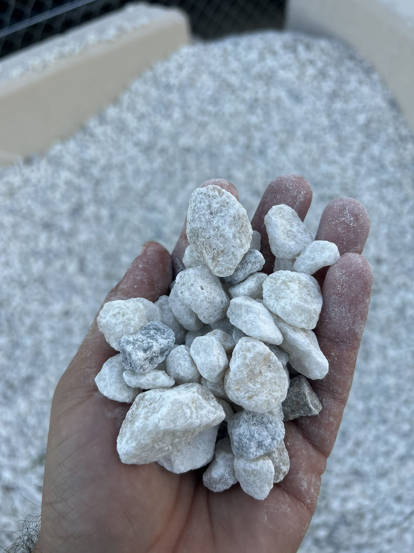 Gravel Rock Crushed Fill Sand Class 2 Base Gold White
