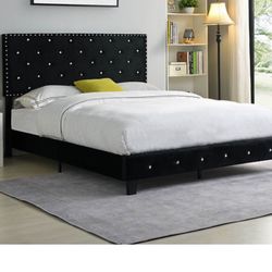 Brand New Black King Size Bed Frame With New Mattress/Fast Delivery 